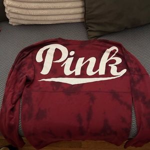 Long sleeve pink, tye dye